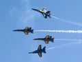 Blue Angels in formation Royalty Free Stock Photo