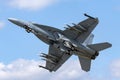 United States Navy Boeing F/A-18F Super Hornet multirole fighter aircraft Royalty Free Stock Photo