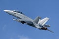 United States Navy Boeing F/A-18F Super Hornet multirole fighter aircraft Royalty Free Stock Photo