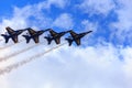 Navy Blue Angels Flight Demonstration Team Royalty Free Stock Photo