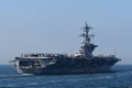 United States Navy USS Carl Vinson (CVN-70), Nimitz-class aircraft carrier. Royalty Free Stock Photo