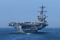 United States Navy USS Carl Vinson (CVN-70), Nimitz-class aircraft carrier. Royalty Free Stock Photo