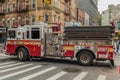 United States, New York, FDNY fire truck