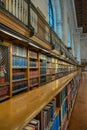 United States, New York, shelf in the New York Public Library