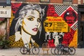 United States New York Street Art mural of Blondie Debbie Harry by Shepard Fairey