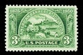 United States Post Office American Bankers Association 75th Anniversary Three Cent Stamp 1875-1950 Royalty Free Stock Photo