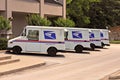 United States Postal Service trucks Royalty Free Stock Photo