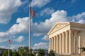 United States Supreme Court Building at summer day in Washington DC, USA. Royalty Free Stock Photo