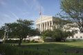 United States Supreme Court Building with Flag Royalty Free Stock Photo