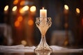 unity candle used in a wedding ceremony Royalty Free Stock Photo