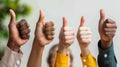 Unity in Diversity Hands Indicating Thumbs Up as a Powerful Representation of Collective Approval and Support Royalty Free Stock Photo