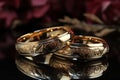 Unity in Gold Wedding Bands Reflecting Everlasting Love Royalty Free Stock Photo