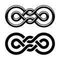 Unity knot black white symbol