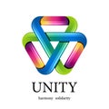 Unity multicolor triangle icon