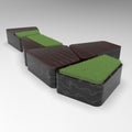 3D-rendering UNIUN seating and planters range 6