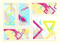 Universal abstract cards and posters set