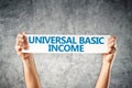 Universal basic income concept Royalty Free Stock Photo