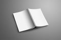 Universal blank A4, A5 catalog with soft realistic shadows iso Royalty Free Stock Photo