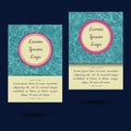 Universal Boho Paisley Greeting Card Templates