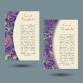 Universal Boho Paisley Greeting Card Templates