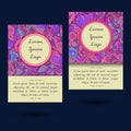 Universal Boho Paisley Greeting Card Templates