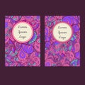 Universal Boho Paisley Greeting Card Templates