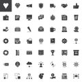 Universal business vector icons set Royalty Free Stock Photo