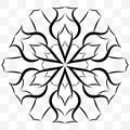 A universal circular symmetrical element for a pattern. Original ornament. Isolated objects.