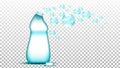 Universal Cleaner Blank Bottle And Bubbles Vector Royalty Free Stock Photo