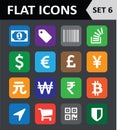 Universal Colorful Flat Icons. Royalty Free Stock Photo