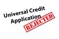 Universal Credit Application Rejected