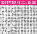 Universal different vector seamless patterns