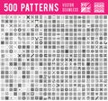 Universal different vector seamless patterns Royalty Free Stock Photo