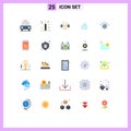 25 Universal Flat Colors Set for Web and Mobile Applications space, astronomy, magic, asteroid, sheep