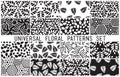 Universal floral seamless patterns set Royalty Free Stock Photo