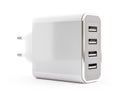 Universal four-port USB charger Royalty Free Stock Photo
