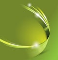 Universal Green abstract vector background with 3D effect