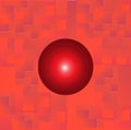 Universal icon with the image of a point in the form of concentric circles