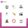 Universal Icon Symbols Group of 9 Modern Flat Colors of tool, building, beauty table, home, construction