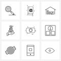 9 Universal Icons Pixel Perfect Symbols of photograph, camera, go down, camera, water