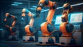 Universal industrial robotic arm and cnc lathe machine