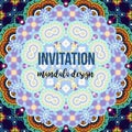 Universal invitation mandala card