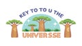 Universal Key of Knowledge, Wisdom Exploration, vector design Generative AI Royalty Free Stock Photo