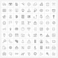 81 Universal Line Icons for Web and Mobile arrow, driver, year, drill, text