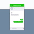 The universal live chat window, mobile version
