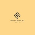 Universal Logo Combination Letter U Royalty Free Stock Photo