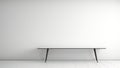 Universal minimalistic background for product presentation. Table against the wall