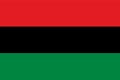 Universal Negro Improvement Association and African Communities League flag in real proportions and colors, vector