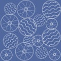 Universal ornamental vector seamless patterns. Endless texture for wallpaper, pattern fills, web page background, surface textures
