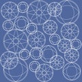 Universal ornamental vector seamless patterns. Endless texture for wallpaper, pattern fills, web page background, surface textures